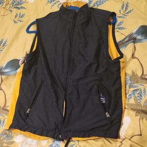 GAP Reversable Double-sided Navy and Yellow Vest